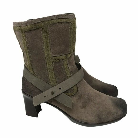 Earth Snapdragon Smoke Boots Brown Leather 9.5 - Picture 1 of 10